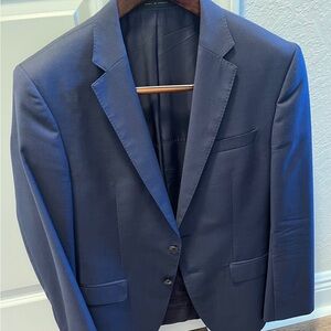Hugo Boss Blue Sport Coat with Classic Tailoring